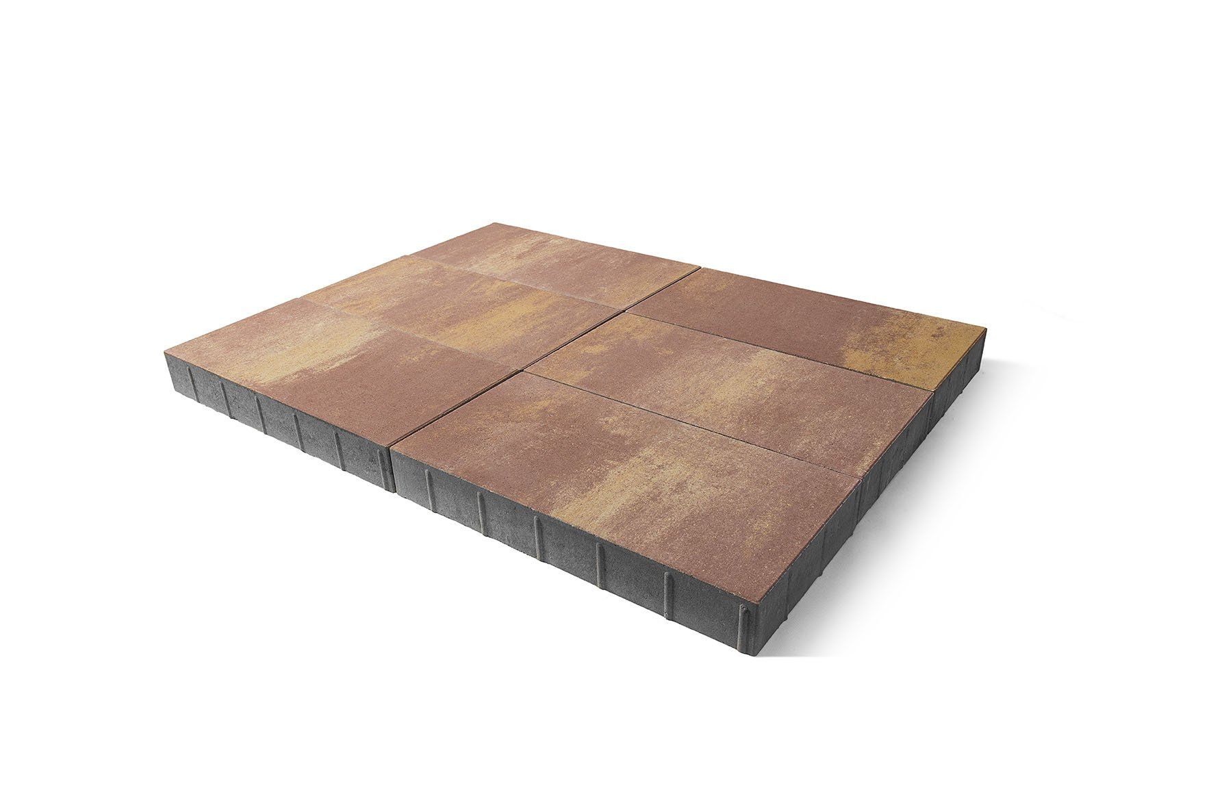Тротуарная плита Cити Braer ColorMix 600*300*80мм Каньон