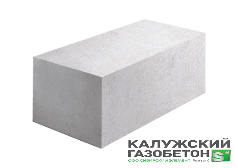 Газобетонный блок Калужский газоблок D400 625x250x250